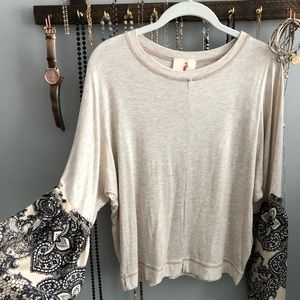 Boutique bell-sleeve top